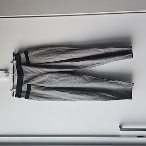 Max & Co Front Pleated High Waisted Houndstooth Check Cropped Trouser Pants